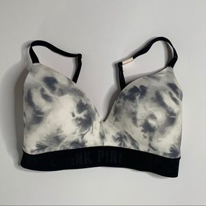 NWOT Victoria’s Secret Pink Wireless Tie Die Bra